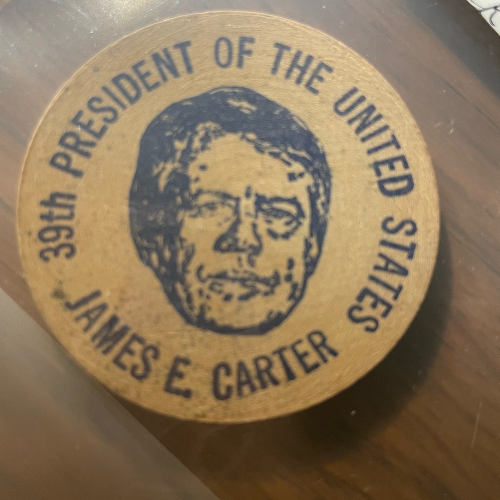 President James E. Carter Commemorative Inaugural Wooden Nickel